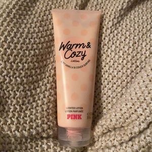 Pink Victoria’s Secret Warm & Cozy lotion